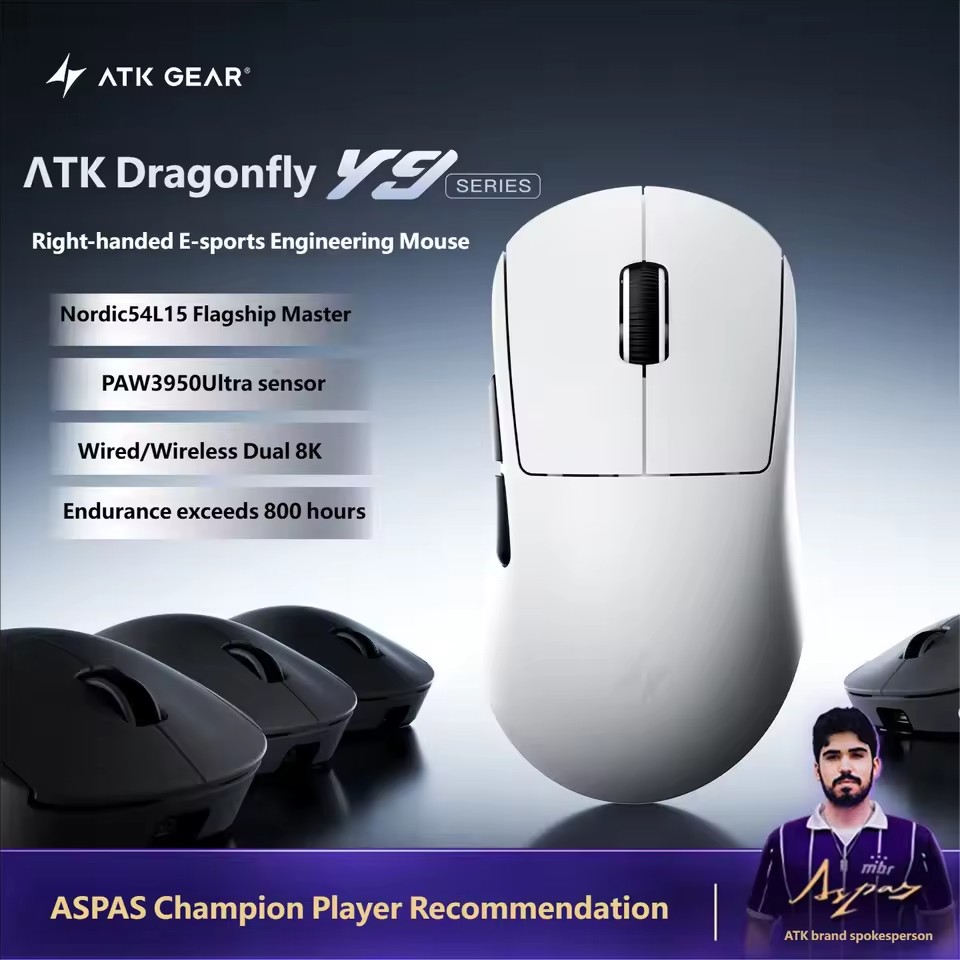 Ultimate Esports Gaming - Mouse Inalámbrico para Juegos ATK Y9