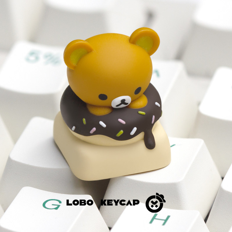 Keyboard Tenkeyless - Linda Tecla de Resina Rilakkuma con