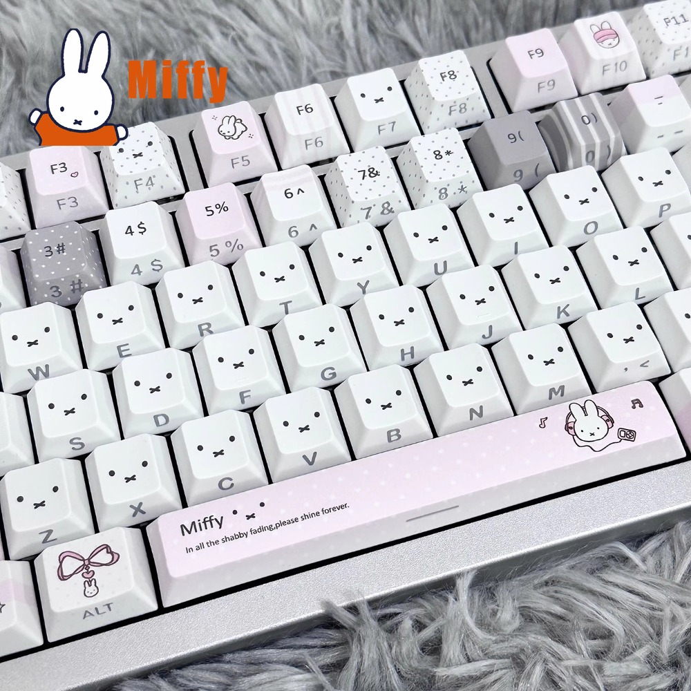 Set de Teclas Kawaii Miffy par - Keyboard Tenkeyless reseña y precio