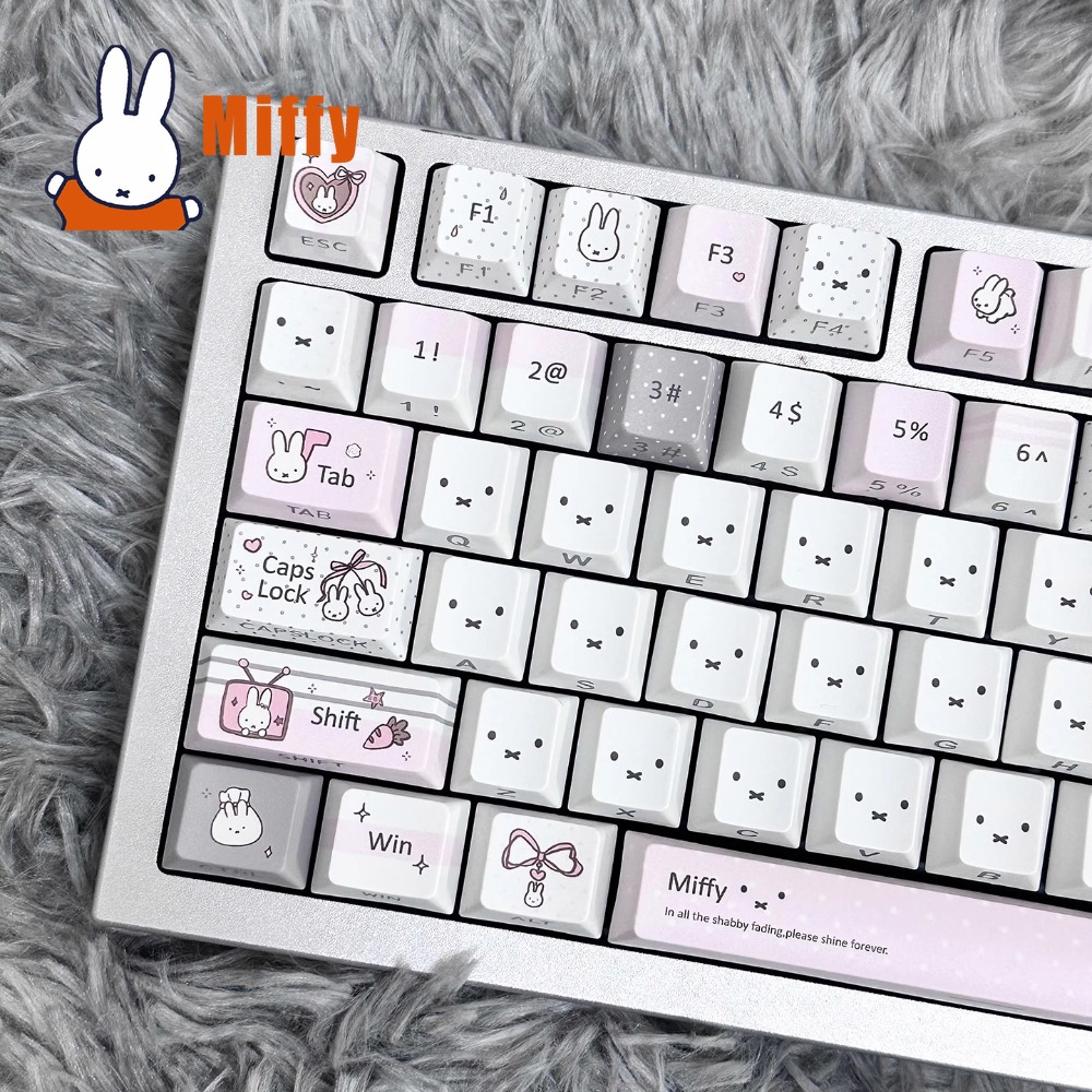 Set de Teclas Kawaii Miffy par - Keyboard Tenkeyless reseña y precio