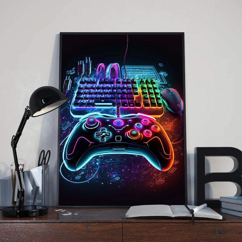Póster Moderno de Neón Pop par - Esports Gaming Houses reseña y precio