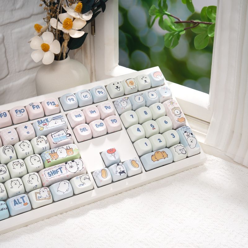 Lindas Teclas PBT con Diseño d - Keyboard Tenkeyless reseña y precio