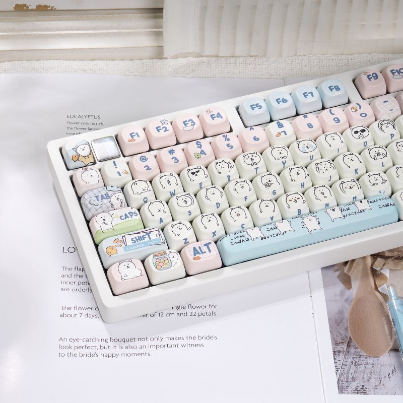 Lindas Teclas PBT con Diseño d - Keyboard Tenkeyless reseña y precio
