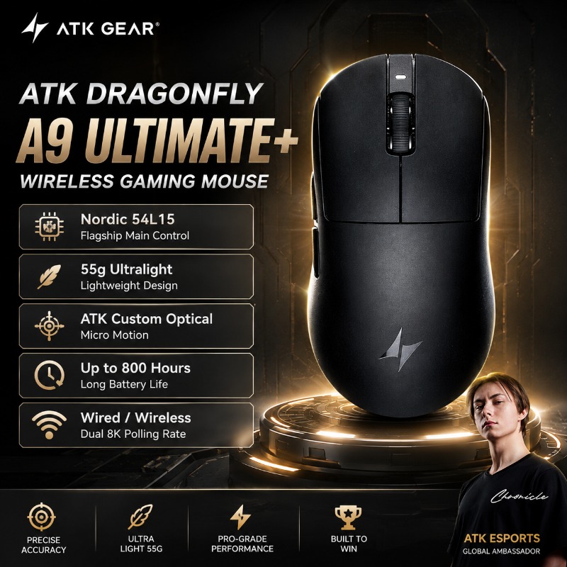 Ratón para juegos ATK Dragonfl - Ultimate Esports Gaming reseña y precio